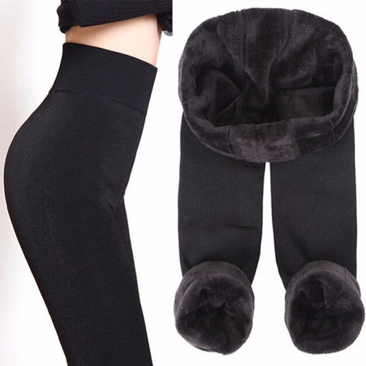 Varme tykke kashmir-vinterleggings (Pakke med 2 dele) - Urania