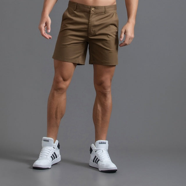 Klassiske chino-shorts i bomuld til mænd - Ernst