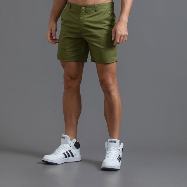 Klassiske chino-shorts i bomuld til mænd - Ernst