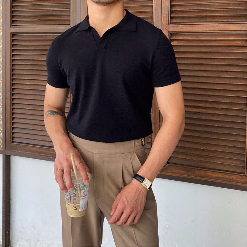 Stilfulde V-krave Polo T-shirt - Karsyn