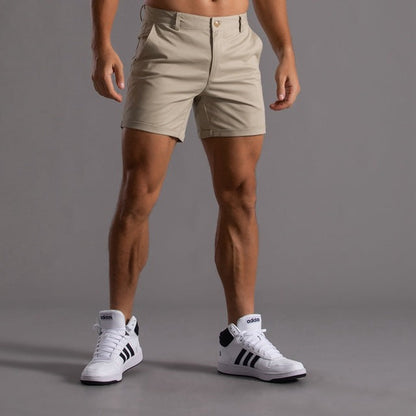 Klassiske chino-shorts i bomuld til mænd - Ernst