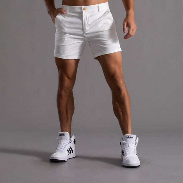 Klassiske chino-shorts i bomuld til mænd - Ernst