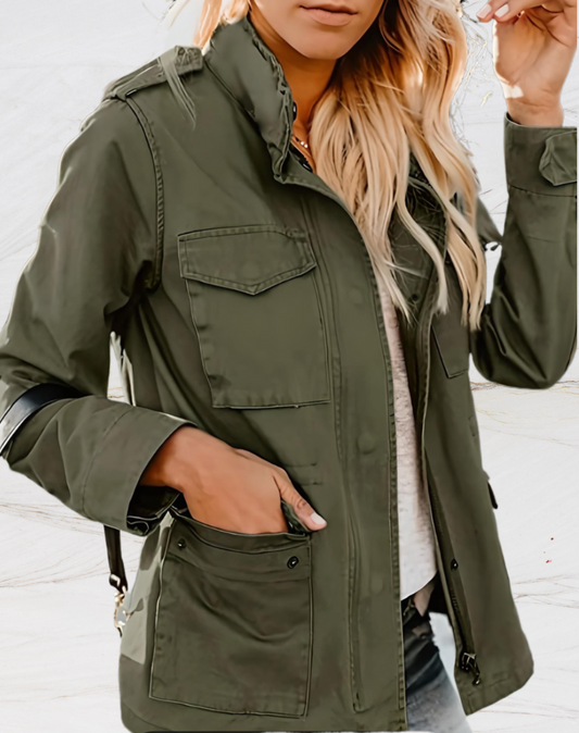 Trendy, afslappet streetwear jakke - Halyn