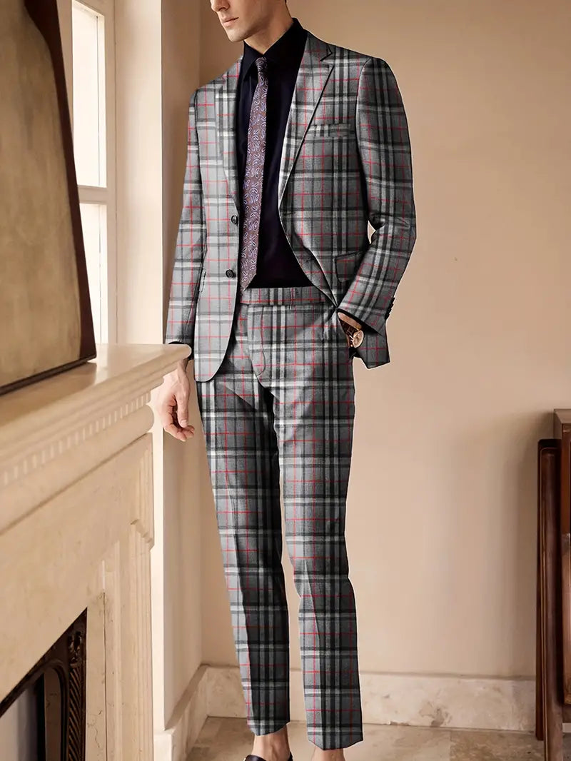 Bruno - Retro ternet tweed blazer & habitbukser