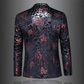 Enkeltradet blazer med blomsterprint - Richer