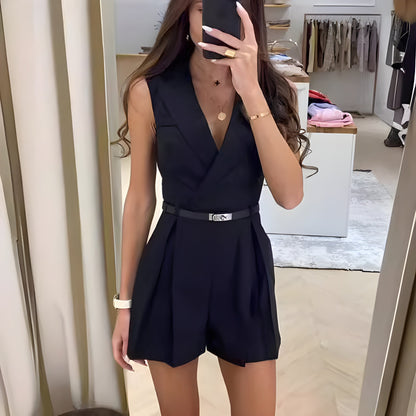 Stilfuld ærmeløs jumpsuit - Madeleine