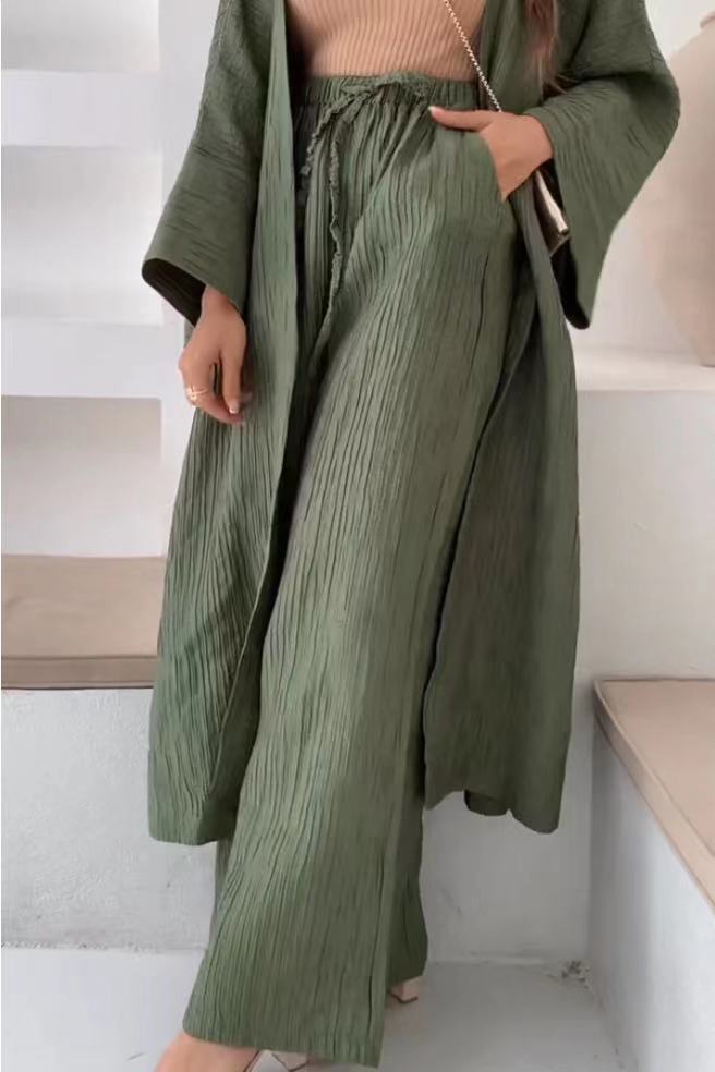 Filippa - Afslappet Sæt Med Cardigan Og Bukser