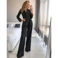 Eleonore - Elegant Jumpsuit Med Høj Krave