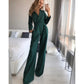 Eleonore - Elegant Jumpsuit Med Høj Krave