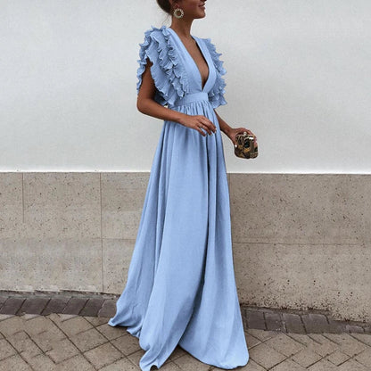 Kailey - Elegant kjole med flæseærmer