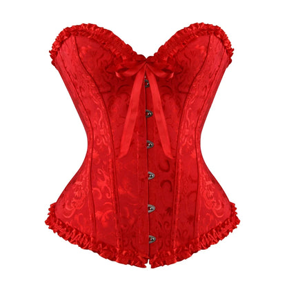 Blomstret bustier-korset til kvinder med blonder - Jannik