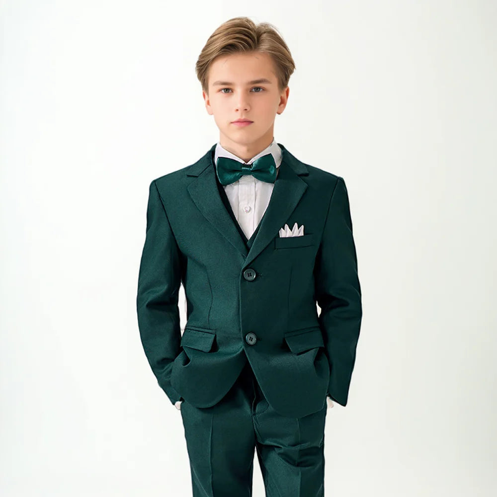 Drenge Stilfuldt 4 Stykker Bowtie Jakkesæt - Genaro