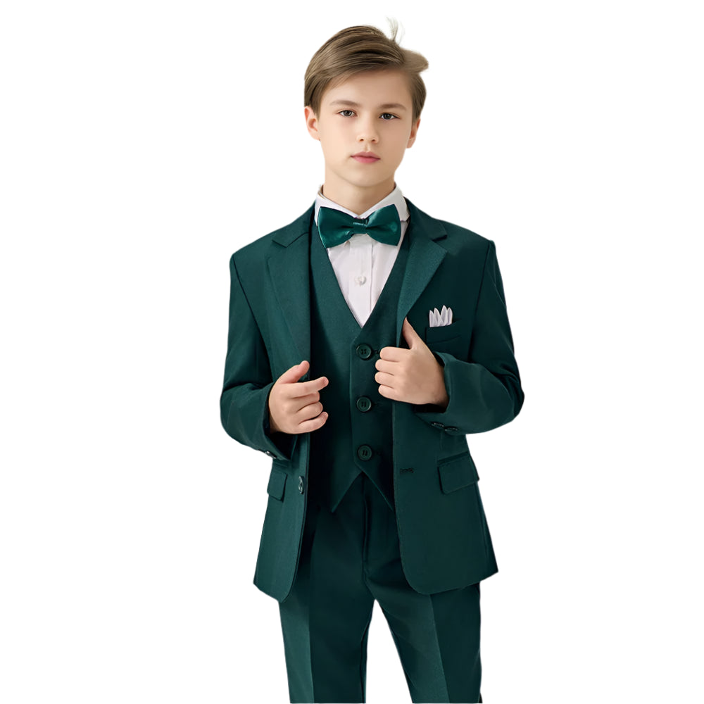 Drenge Stilfuldt 4 Stykker Bowtie Jakkesæt - Genaro