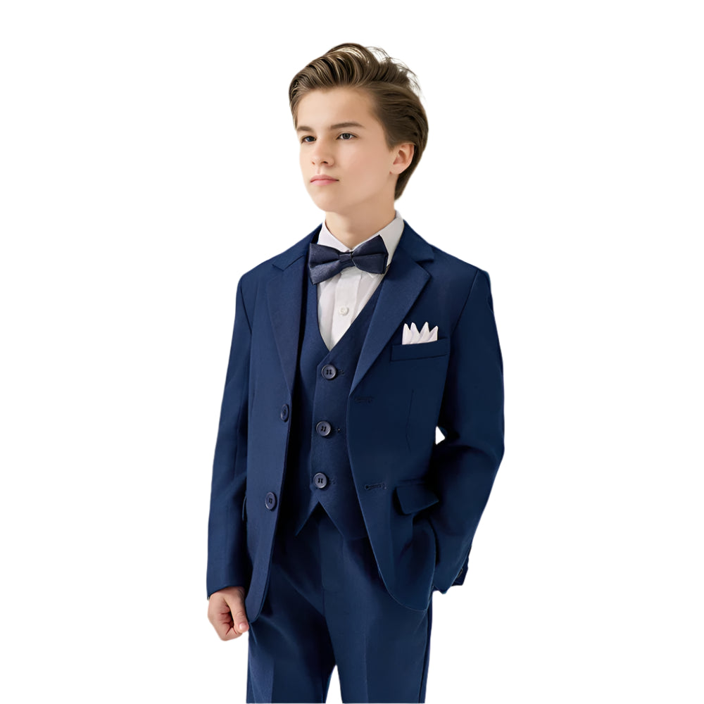 Drenge Stilfuldt 4 Stykker Bowtie Jakkesæt - Genaro