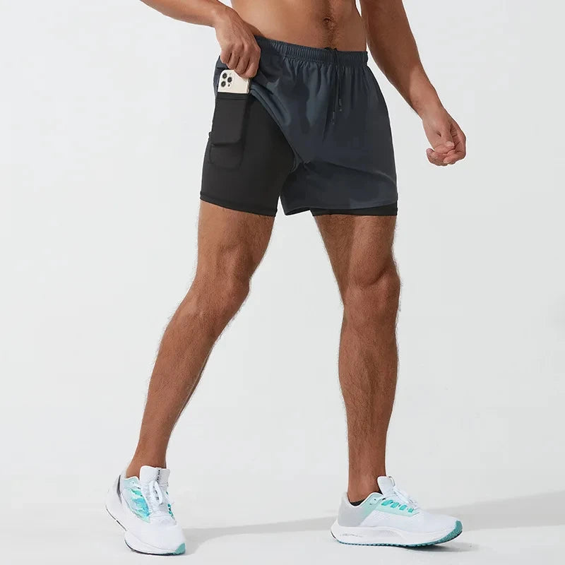 Mænd Sportswear Dobbeltlag Shorts - Vinicius
