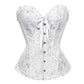 Blomstret bustier-korset til kvinder med blonder - Jannik