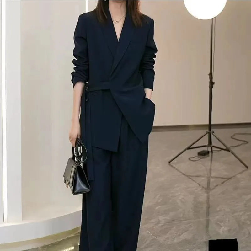 Kvinder Ny Stil Løs Blazer & Bukser Sæt - Shirley