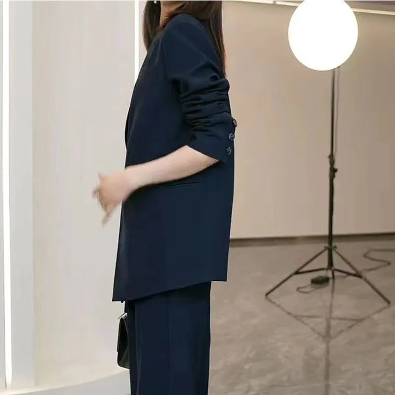 Kvinder Ny Stil Løs Blazer & Bukser Sæt - Shirley
