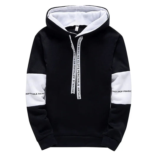 Herre Sort hvid Gadetøj Hoodie & Bukser - Donnie