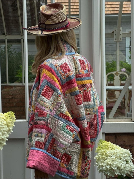 Regitze - Printet Patchwork-jakke