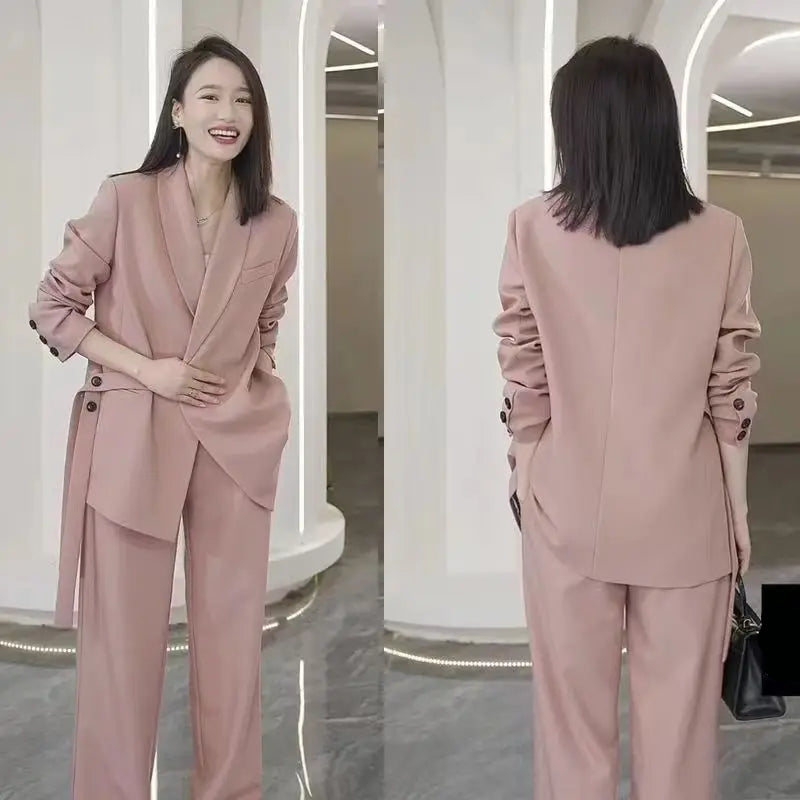 Kvinder Ny Stil Løs Blazer & Bukser Sæt - Shirley