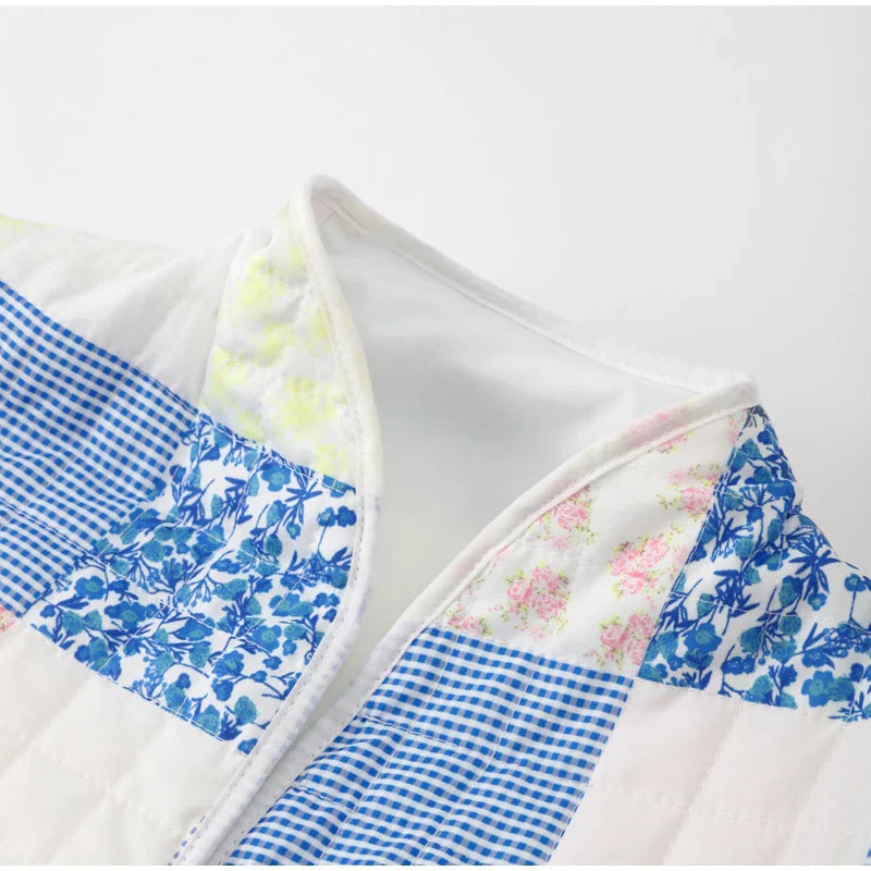 Trendy quiltet patchworkjakke - Zariyah