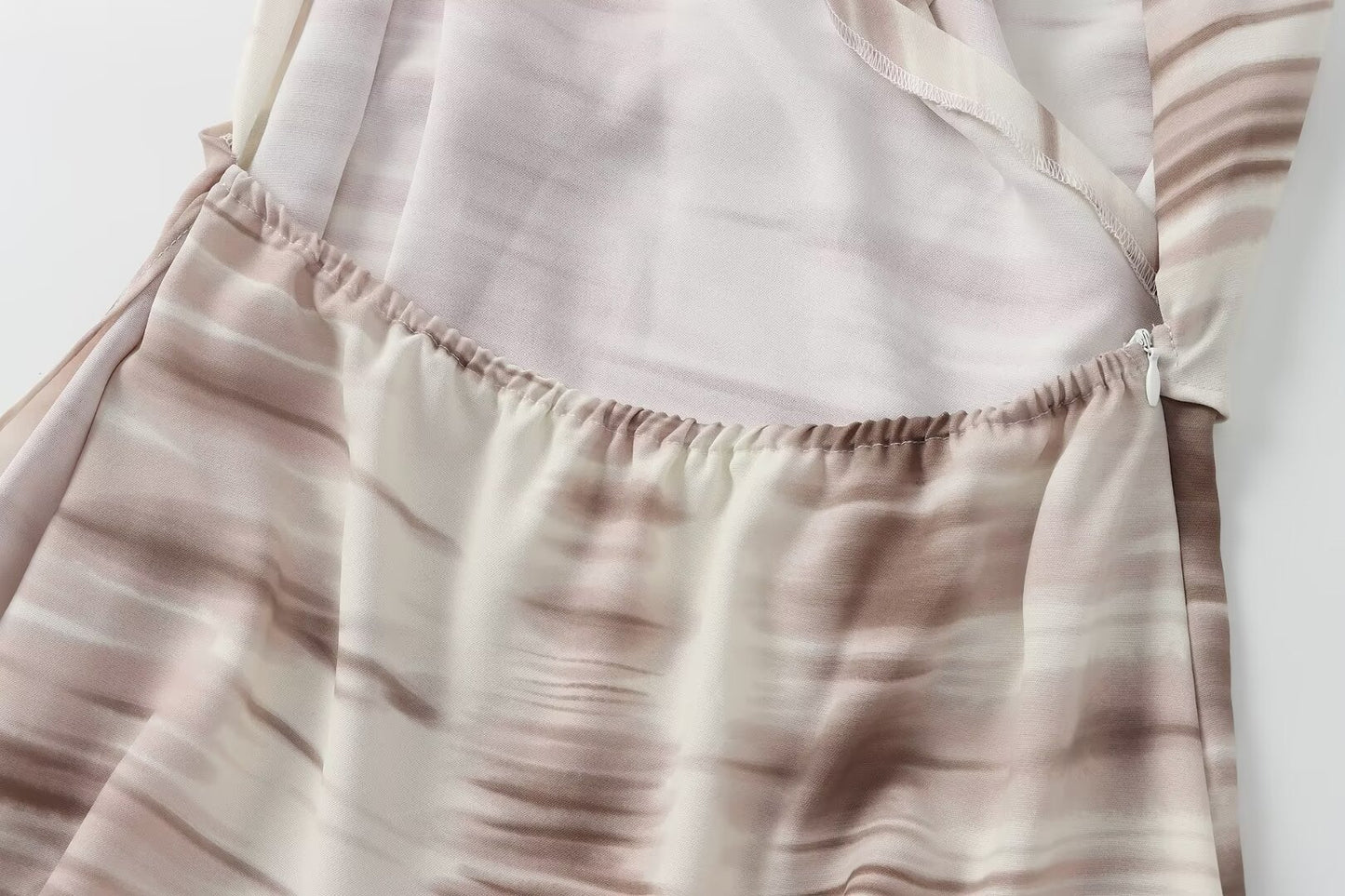 Halter hals tie dye Top & brede ben bukser sæt - Armina