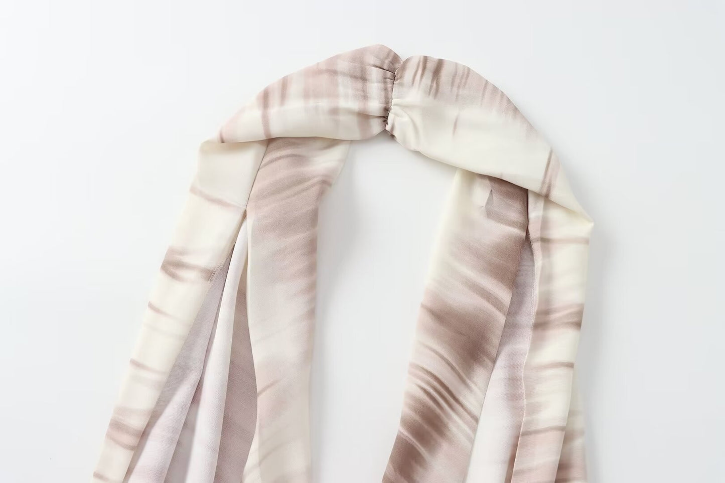 Halter hals tie dye Top & brede ben bukser sæt - Armina