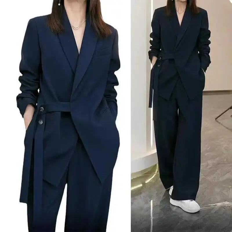 Kvinder Ny Stil Løs Blazer & Bukser Sæt - Shirley