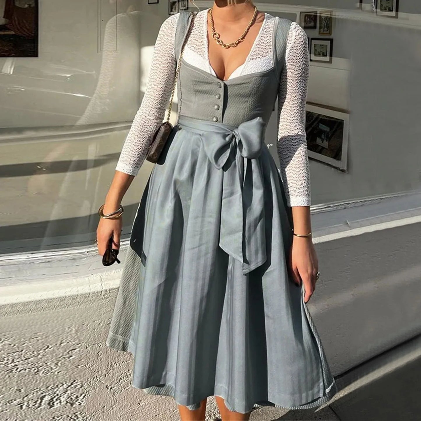 Traditionel dirndl-kjole til kvinder - Zaniah