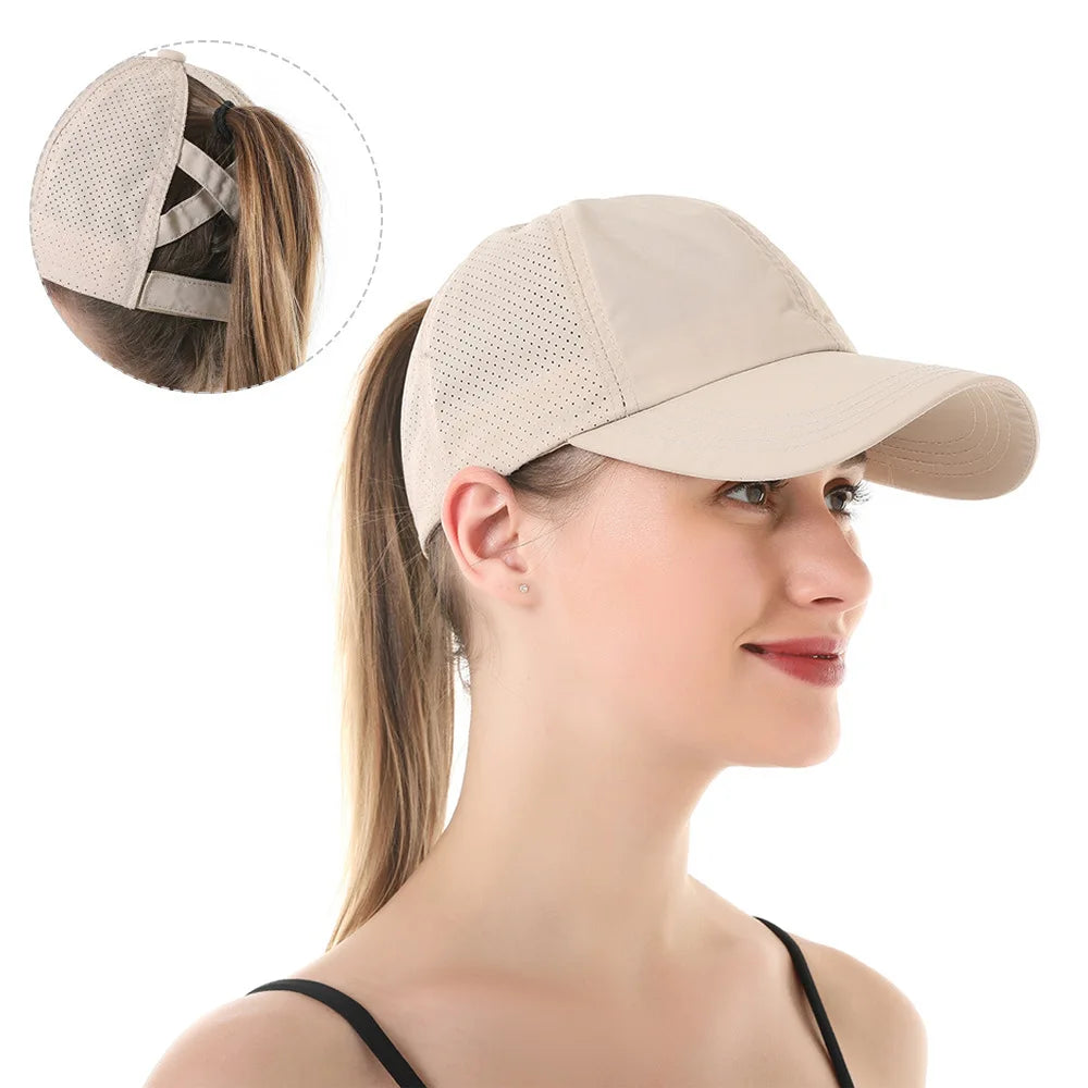 Athleisure Cross hestehale baseballkasket - Arlina