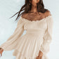 Lea - Off-shoulder nederdel med flæser