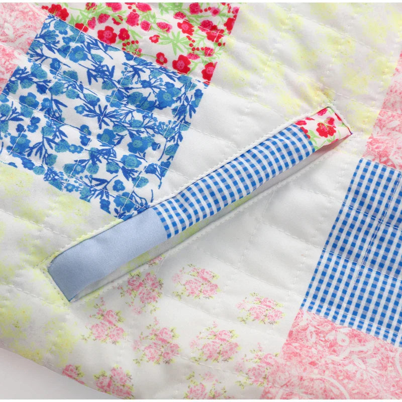 Trendy quiltet patchworkjakke - Zariyah