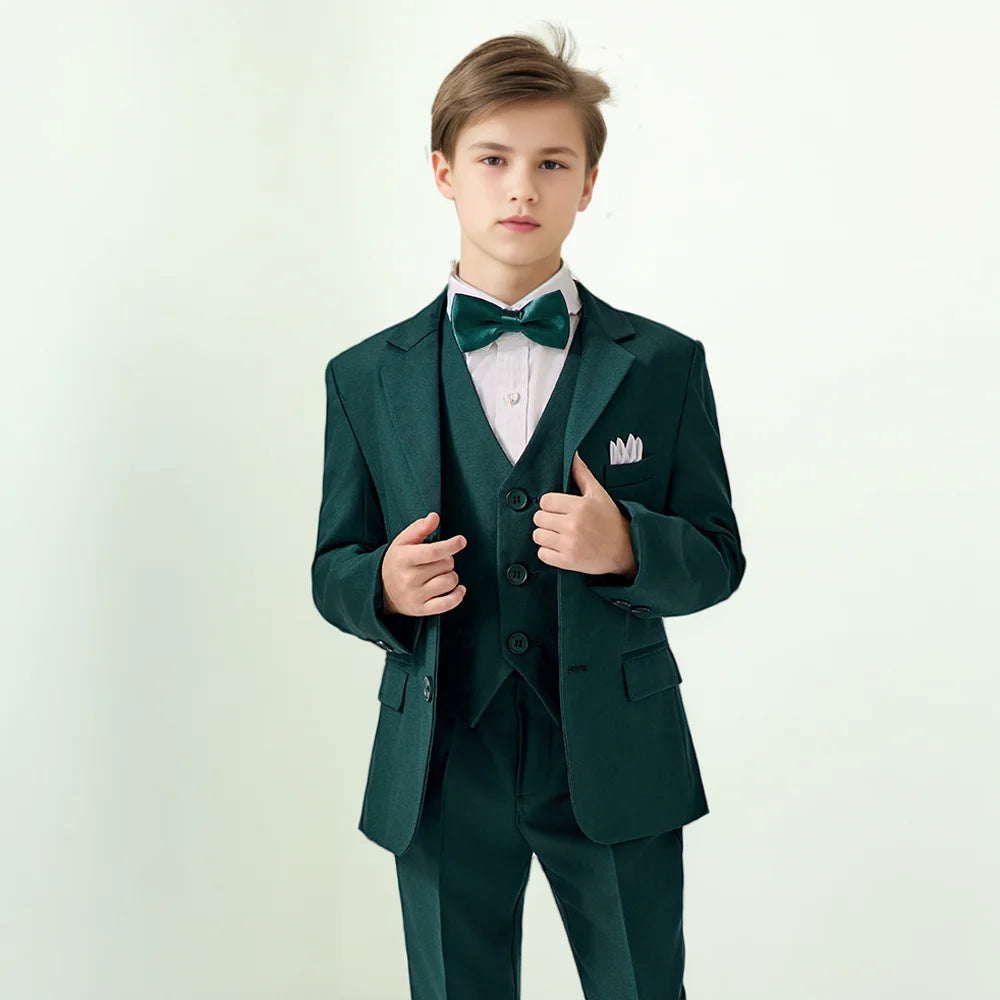 Drenge Stilfuldt 4 Stykker Bowtie Jakkesæt - Genaro