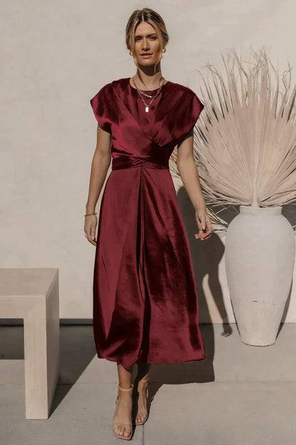 Elegant festkjole i satinsilke - Stevie