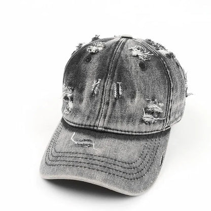 Baseballkasket i vasket denim - Vern