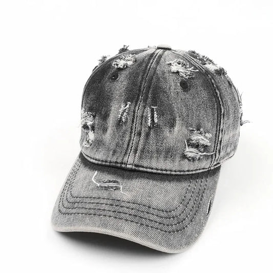 Baseballkasket i vasket denim - Vern