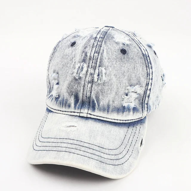 Baseballkasket i vasket denim - Vern