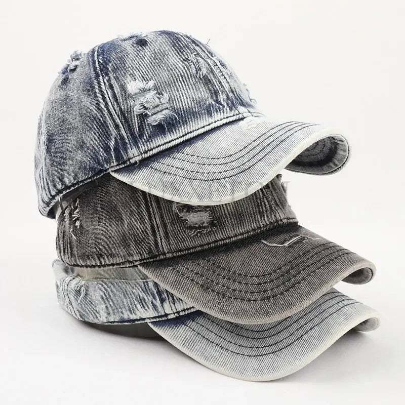 Baseballkasket i vasket denim - Vern