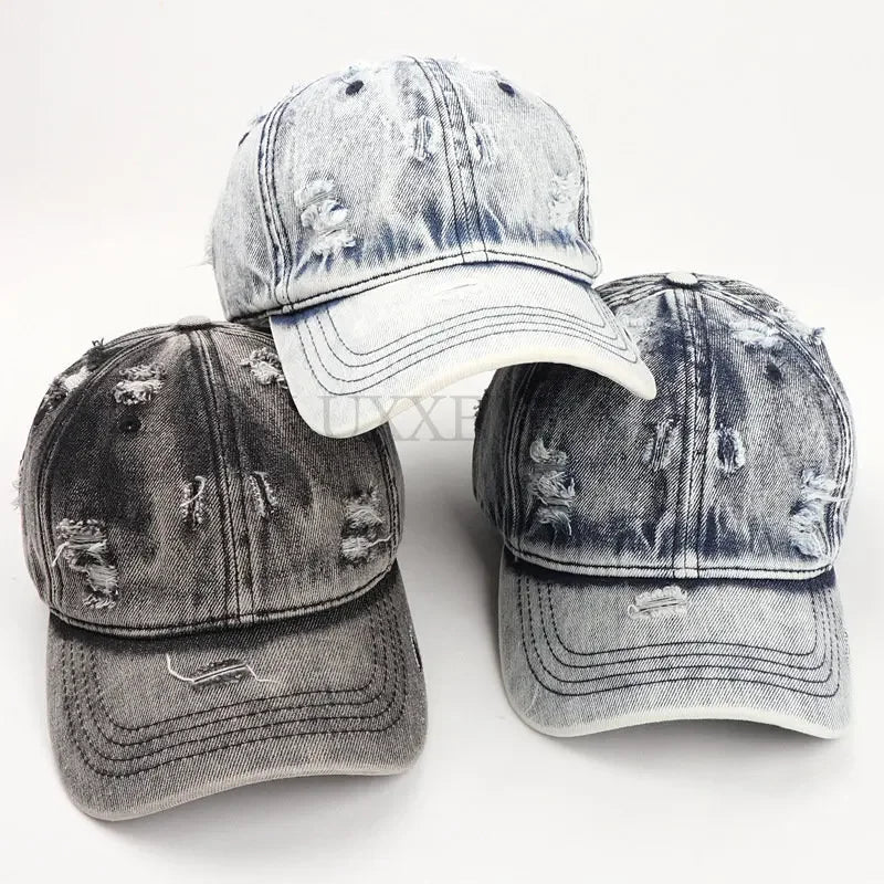 Baseballkasket i vasket denim - Vern