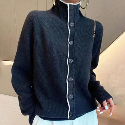 Elegant langhalset cardigan - Floss