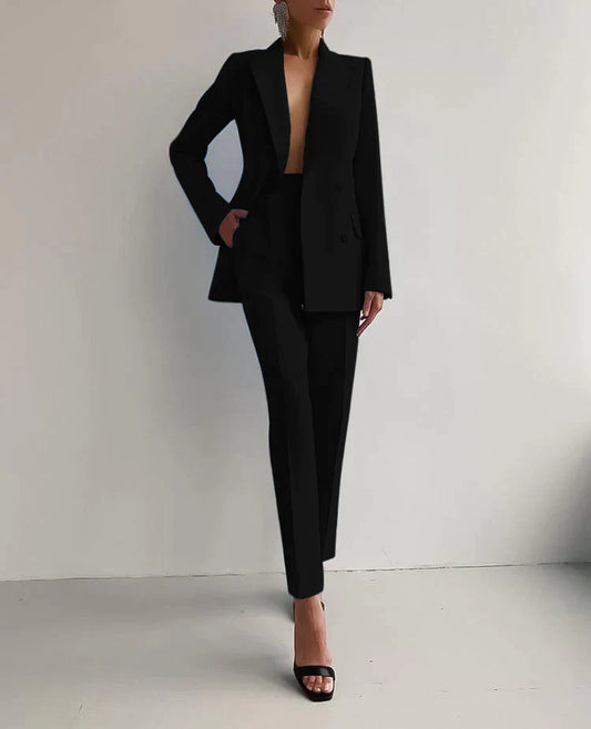 Elegant blazer- og buksesæt - Ballerina