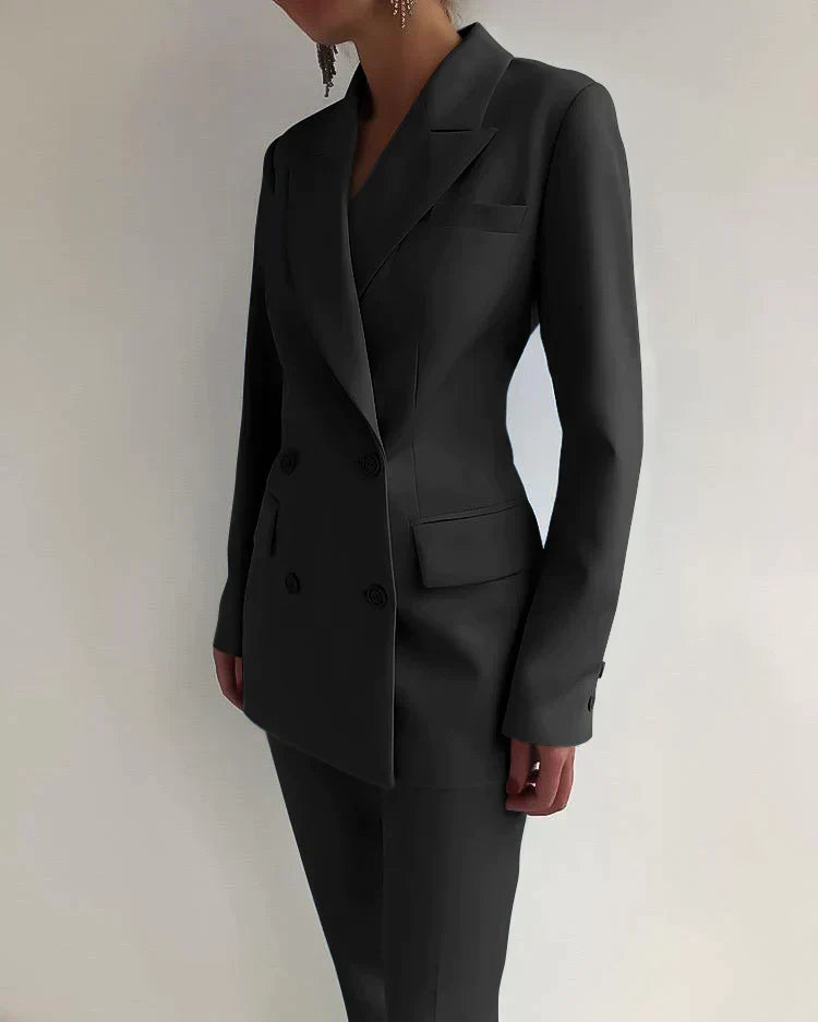 Elegant blazer- og buksesæt - Ballerina