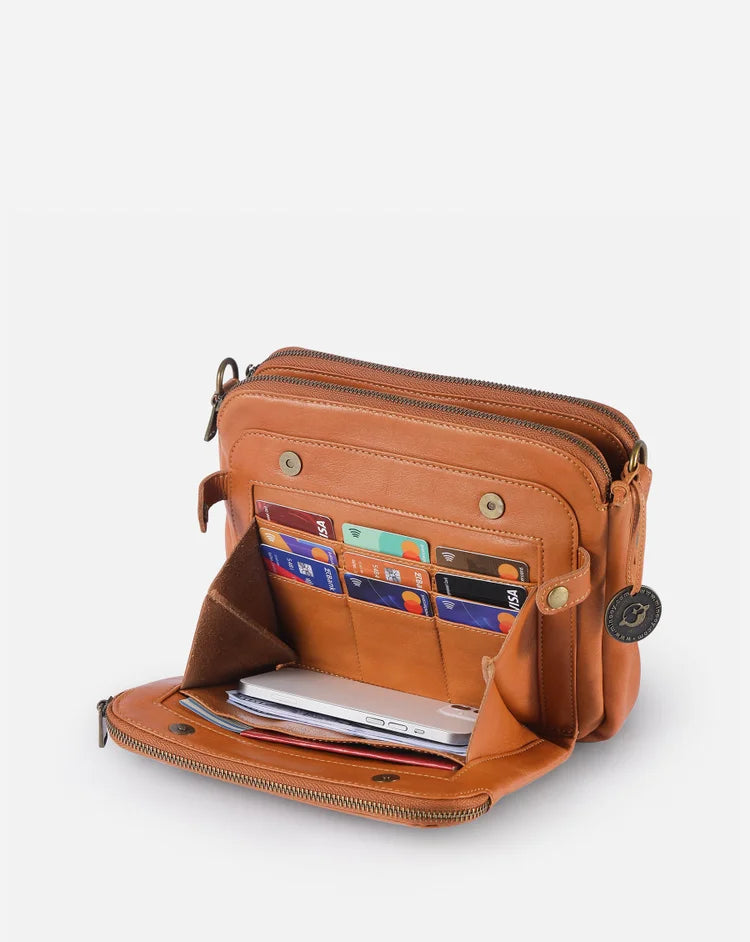 Crossbody-skuldertasker i læder - Scarlet
