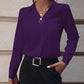 Hvid elegant slim-fit bluse - Ilse