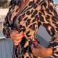 Bernadette - Kjole med Leopardprint