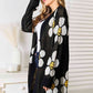 Cardigan med blomster og knapper - Hila