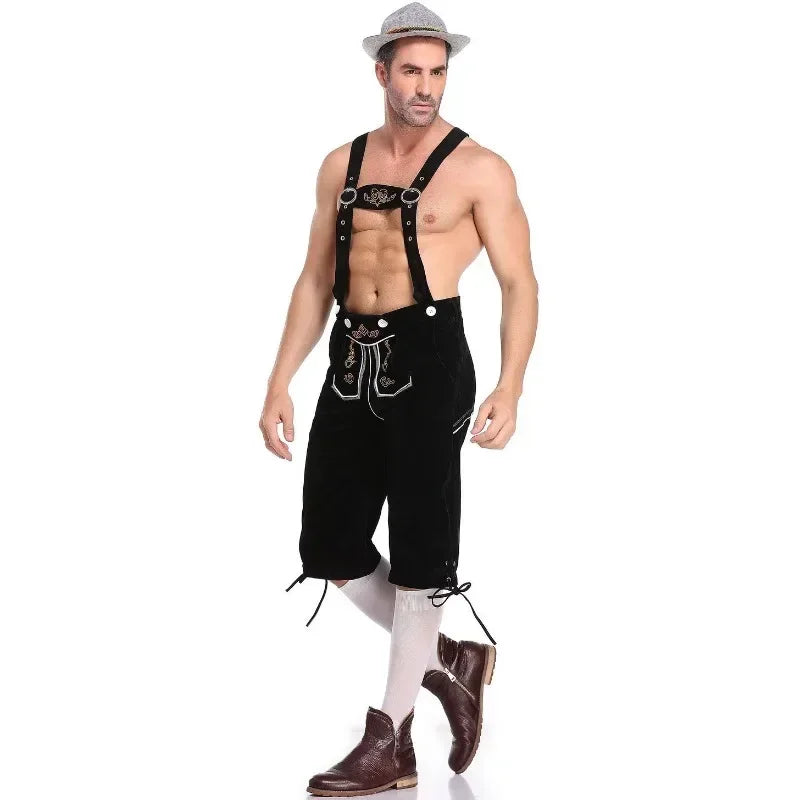 Traditionelle oktoberfest-lederhosen til mænd - Quixley
