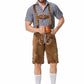 Traditionelle danske oktoberfest-lederhosen til mænd - Quintus