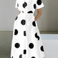 Eda - Elegant Maxikjole Med Print